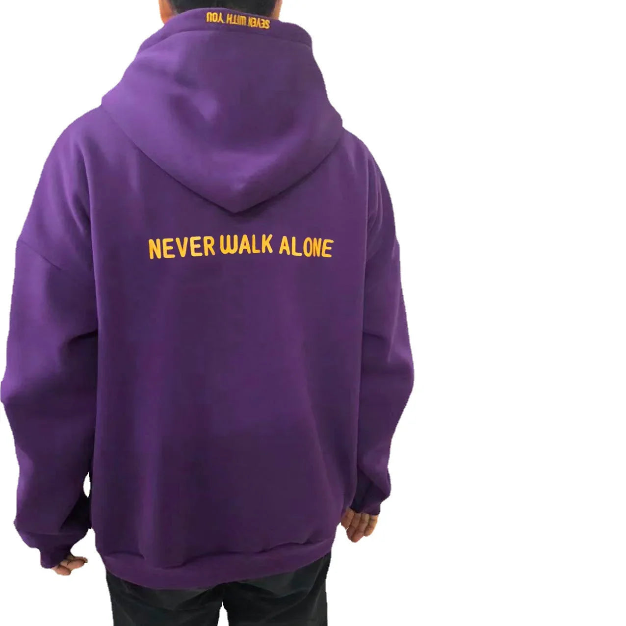Kpop Original Hoodie Printed Seven With You 13 You Never Walk Alone Digital File Jimin Merch For Fans Card Purple Sweatshirt