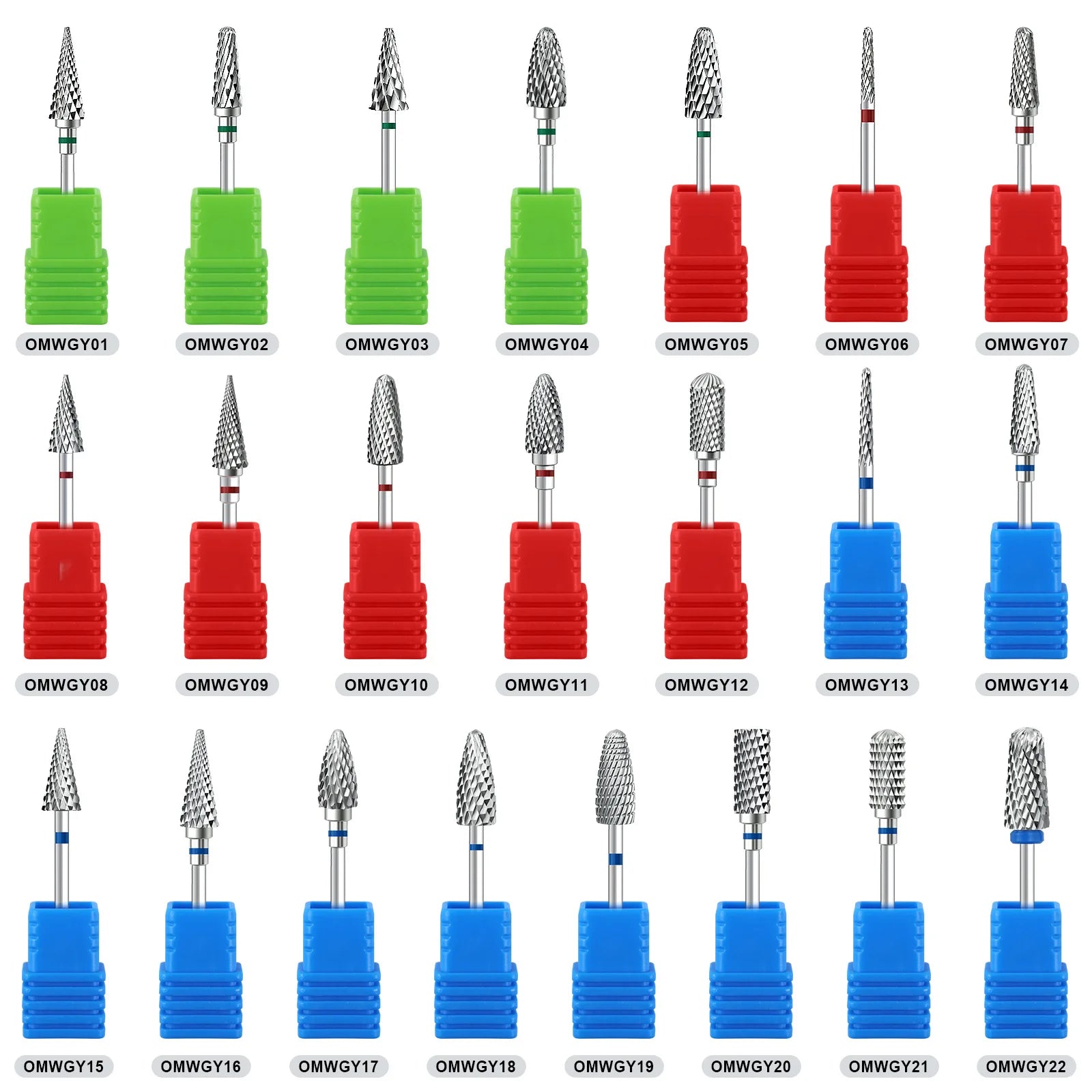 1pcs Tungsten Steel Nail Cuticle Drill Bits Carbide Rotate Electric Ceramic Milling Cutter For Manicure Gel Polish Remover