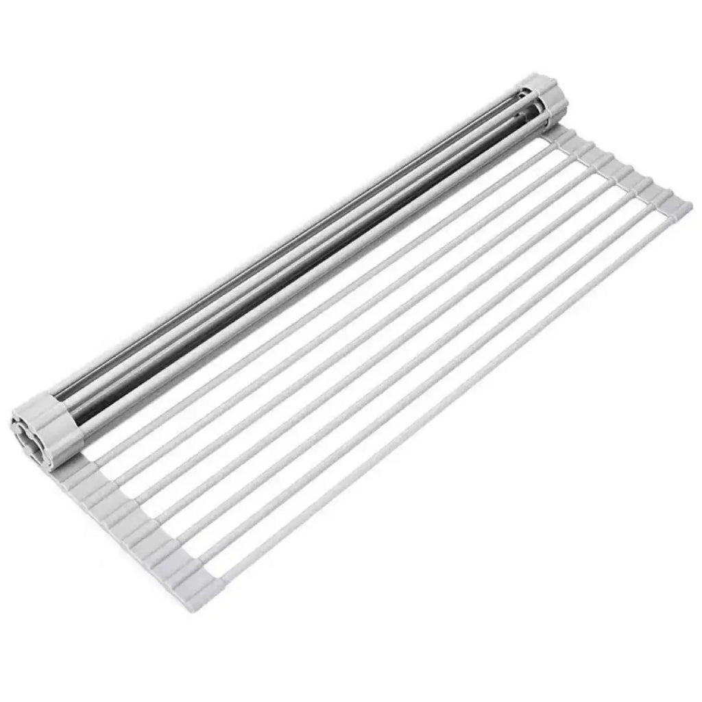 Stainless Steel Dish Drying Rack With Draining Basket