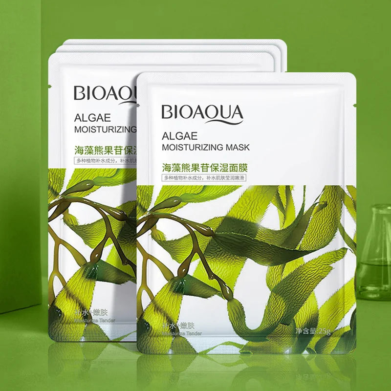 8pcs BIOAQUA Fruit Facial Masks Moisturizing Hydrating Brightening Anti-aging Face Mask Sheet Masks for Face Skin Care