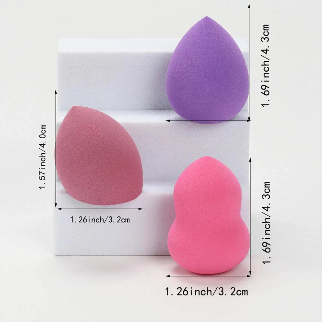 Beauty Sponge Set - Foundation Mixing Puffs 6-60 Pieces