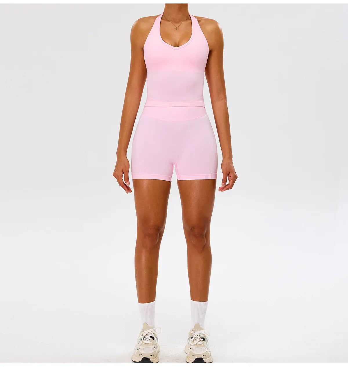 Seamless Gym Top Women Sports Bra Running Neck Hanging Yoga Bra Breathable Sports Underwear Women Push Up Fitness Workout Tops