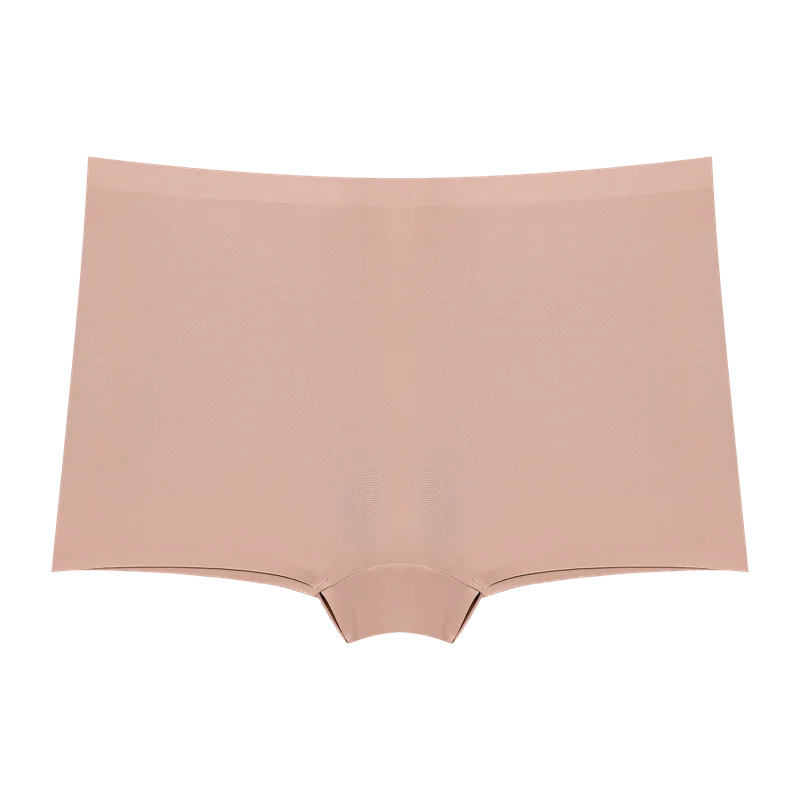3Pcs Women's Seamless Sports Boxer Underwear Female Solid Color Panties Comfortable Briefs Cozy Lingerie Intimate Underpant S-XL