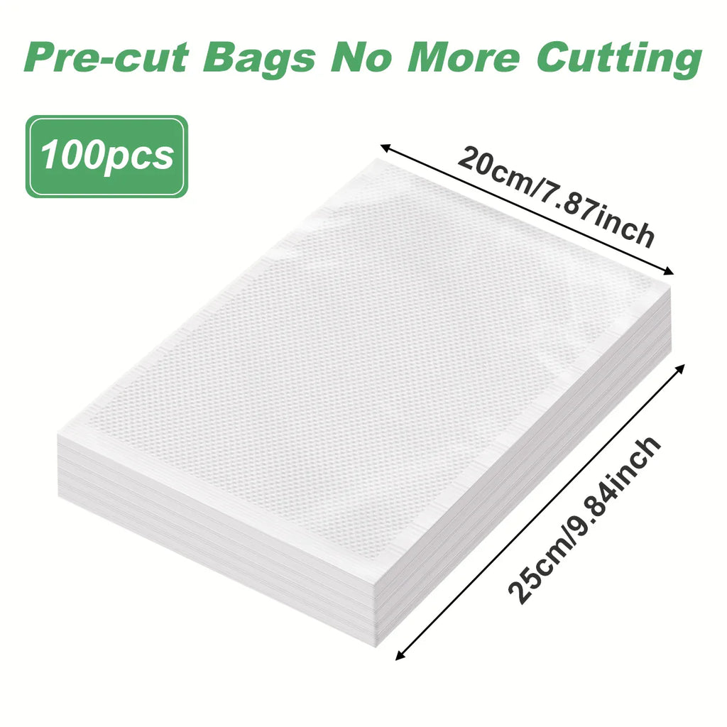 100pcs/lot Vacuum Packaging Bags Empty Food Vacuum Bags BPA-Free Vacuum Sealing Bag Kitchen Accessories