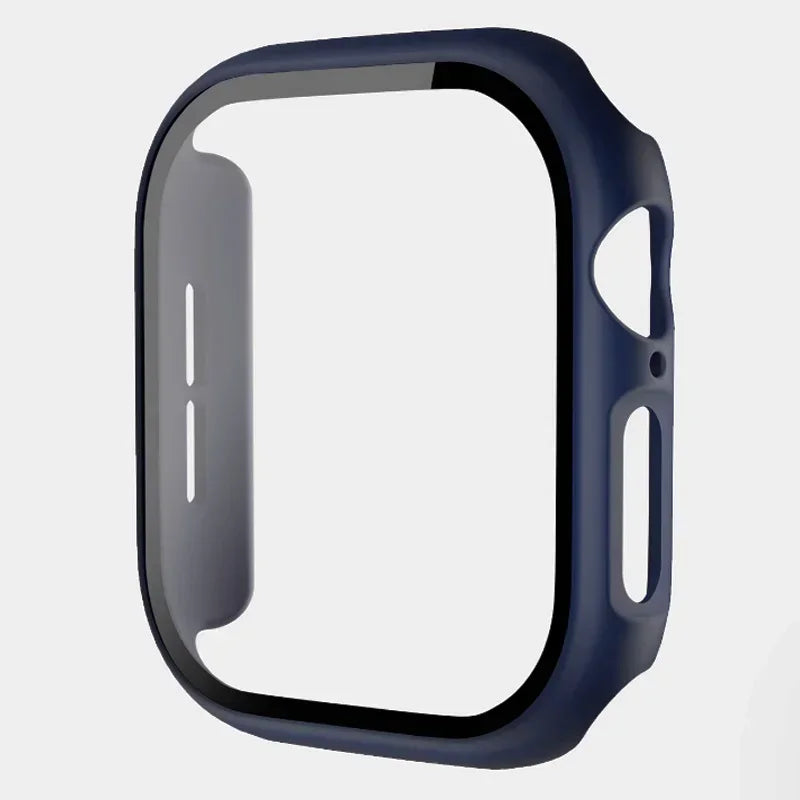 Tempered Glass+Case For Apple Watch 38-40mm 41mm 42mm 44mm 45mm 46mm Screen Protector Protective Cover iWatch 11 10 8 7 9 6 SE 5