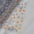 5D Deep Sea Fish Nail Art Stickers Shimmery Bubble Colorful Marine Life Nail Decals Summer Ocean Self Adhesive Manicure Decal