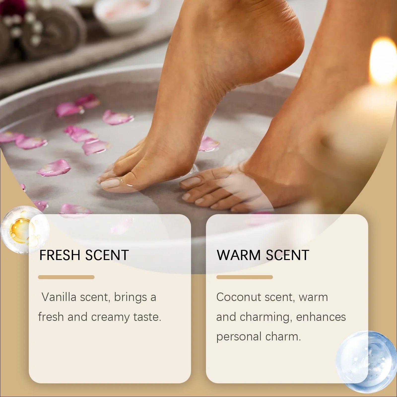 Vanilla Coconut Body Hair Mist - Long Lasting Fresh Romantic Fragrance, Travel Size Portable Spray Women Men Daily & Dating Use