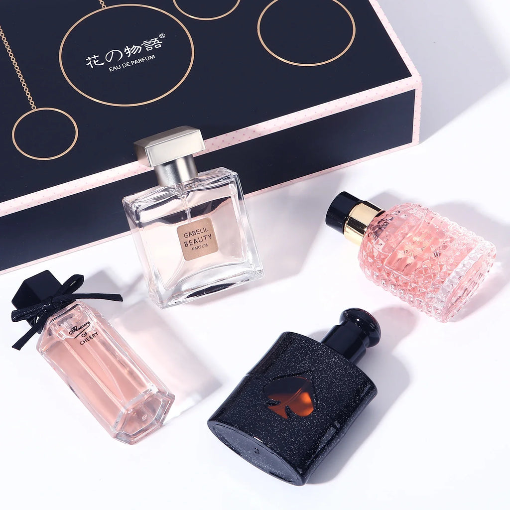 Original Women's Perfume 105ml Four-Piece Set with Fresh Long-Lasting Eau De Parfum Gift Box Plant Floral Scent