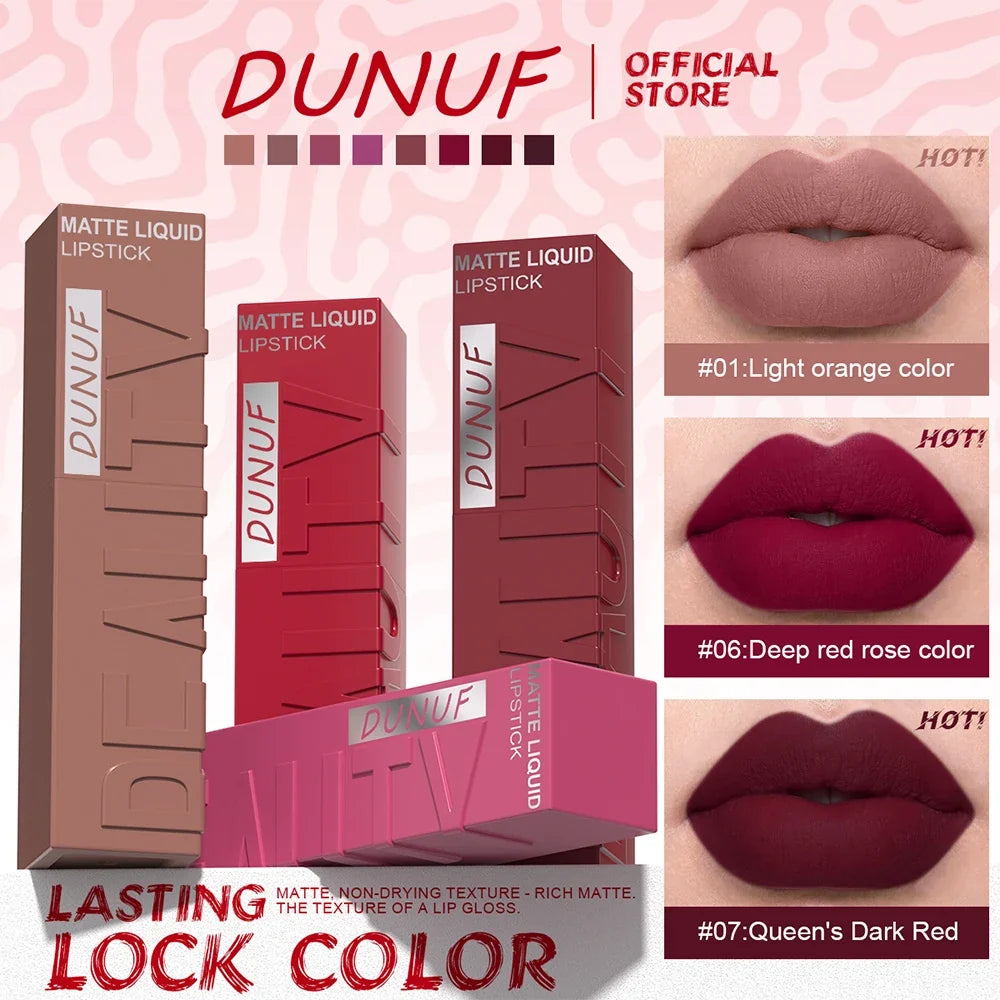 Lip Gloss Lipstick Easy To Color Waterproof Easy-color Sweat-proof Non-stick To Cups, Y2K Fancy Fashion Suitable For Christmas