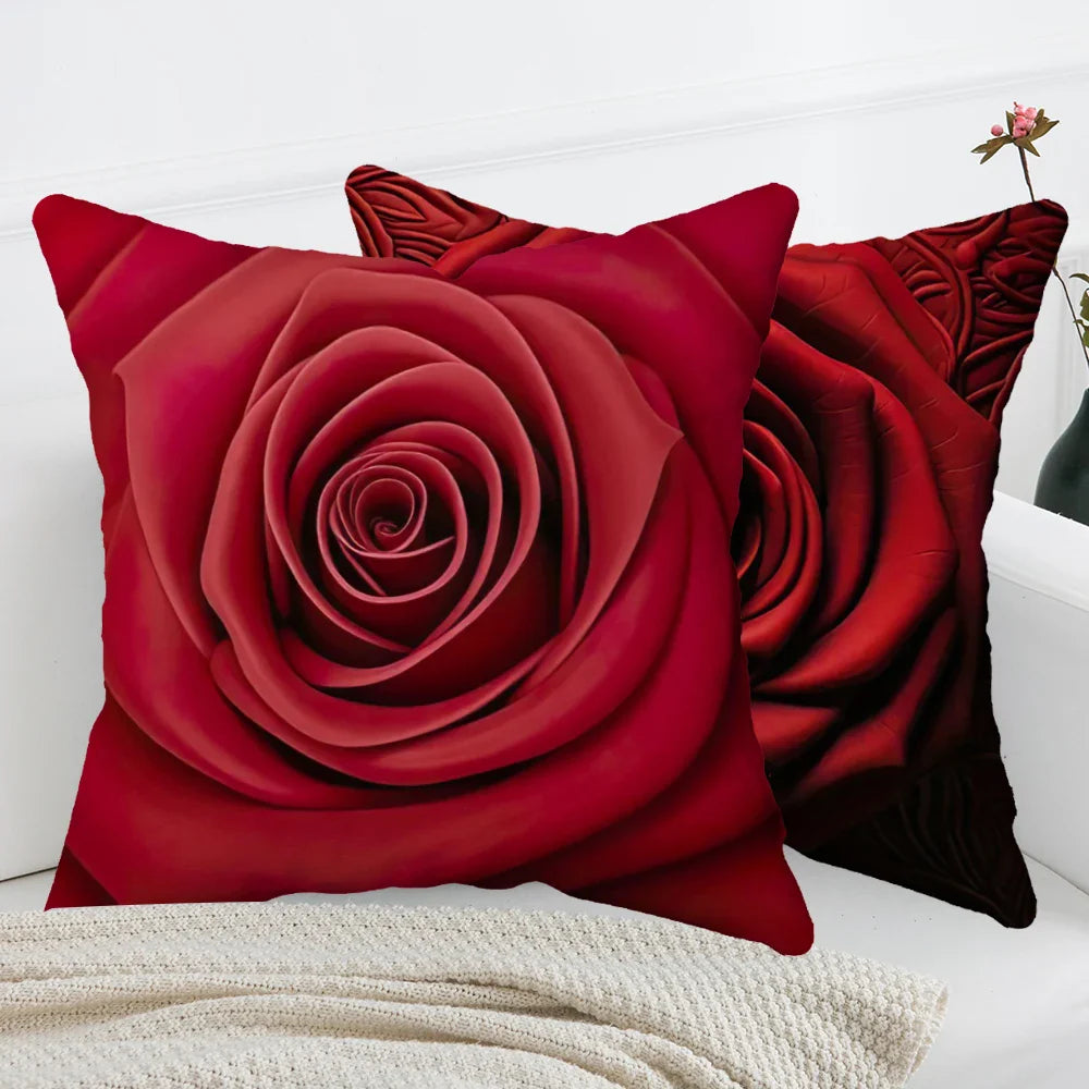 Heart Pillow Cover Valentine's Day Cushion Cover Pillow Case Office Chair Sofa Bed Home Decor Throw Pillow Cover
