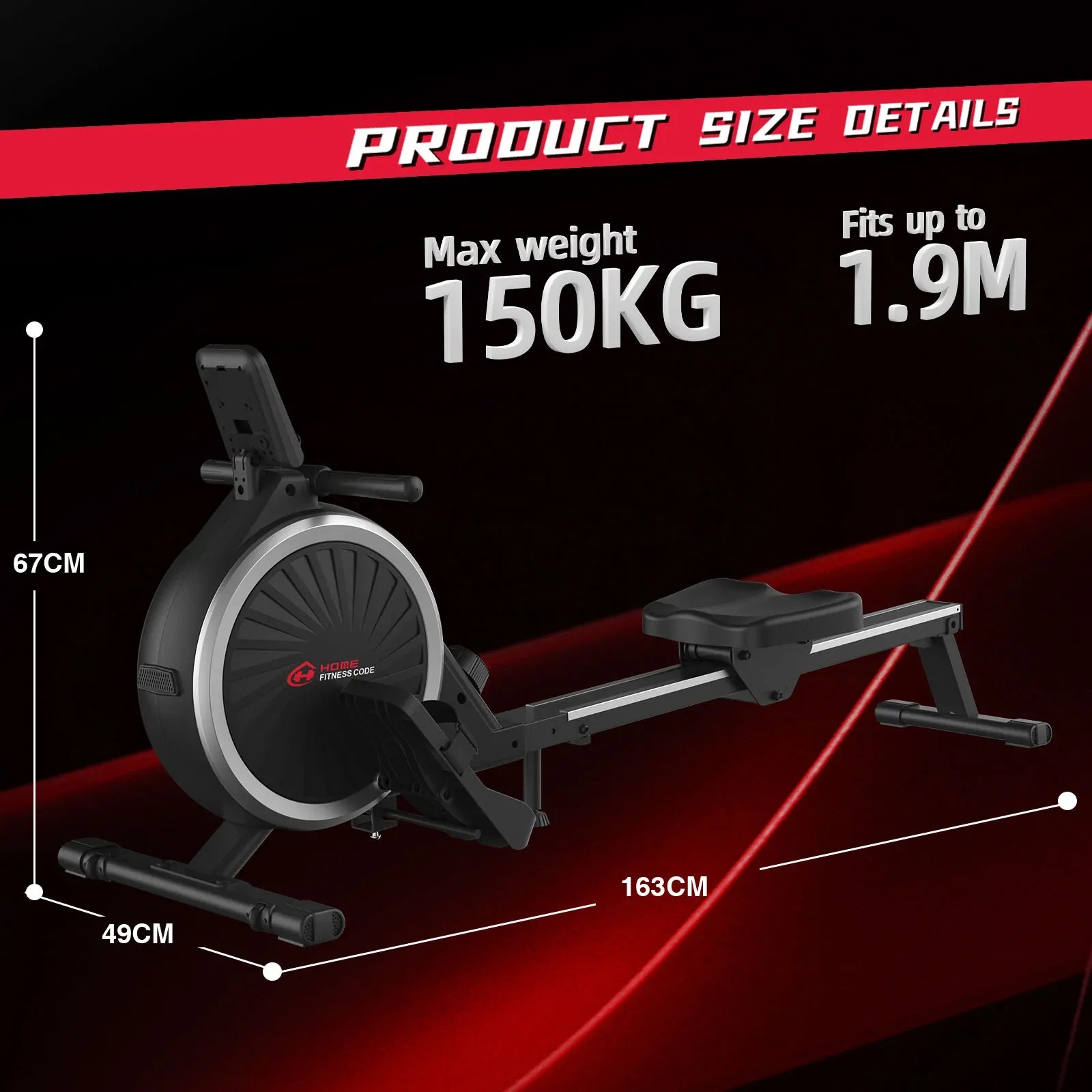 Botifly Magnetic Rowing Machine for Home Gym with Quiet Operation