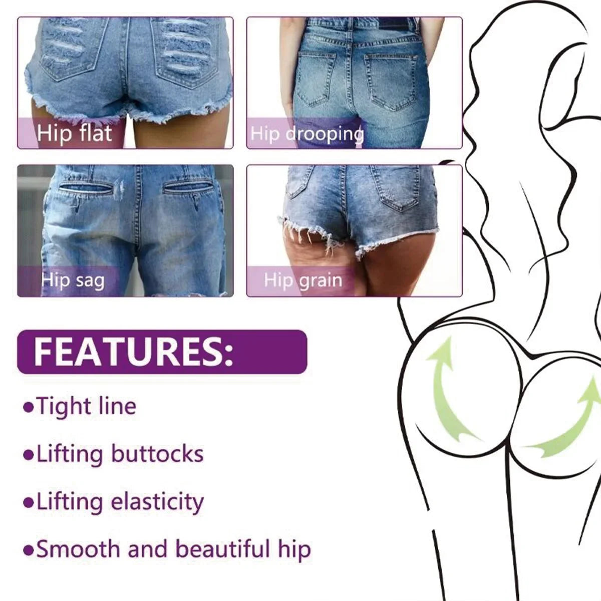TRSTAY garlic hip enlargement lifting essential oil
