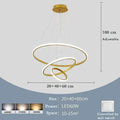 Nordic Simple Circles Pendant Lamp Chandelier LED 3 Rings lights for Dining Bar Living Room Chandelier Loft home decoration