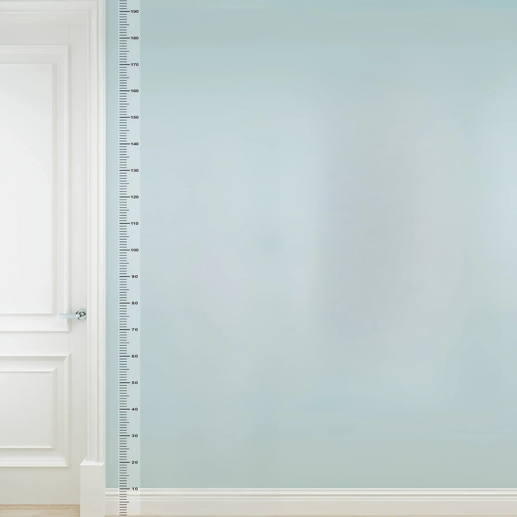 2m Wall Height Measurement Card - Modern Style, Durable PC Material, Writeable & Removable, Accurate 2m Per Sheet|Wall Decor