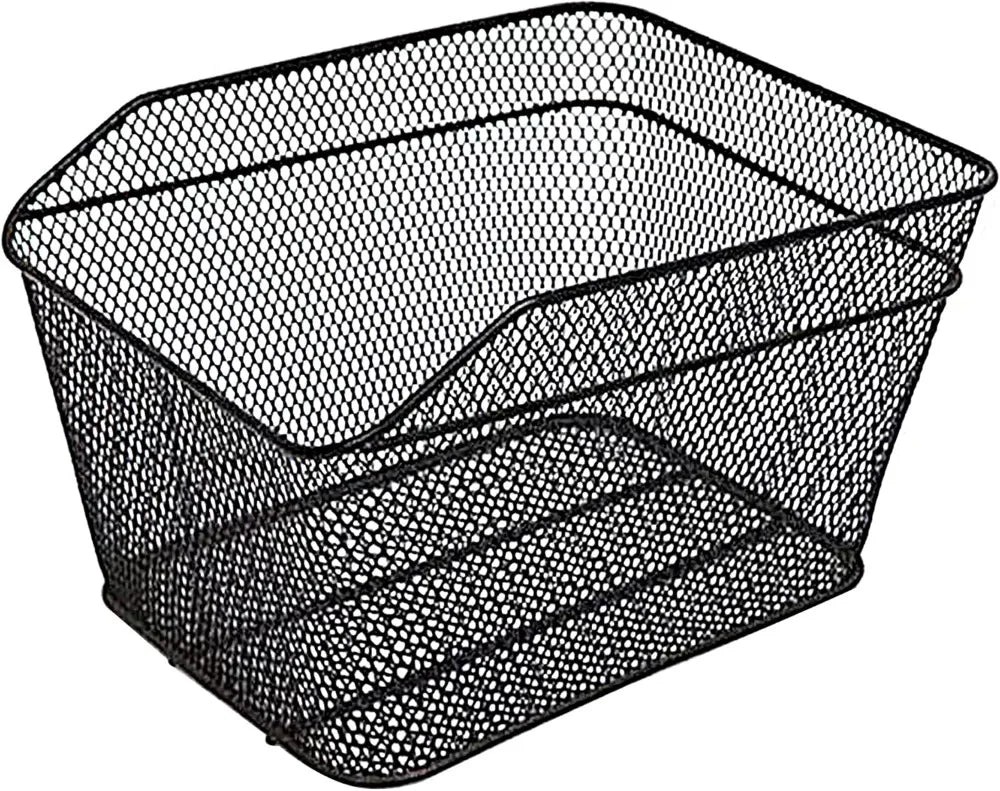 Rear Bike Basket With Easy Install Spider Webbing And Waterproof Tarp Cover