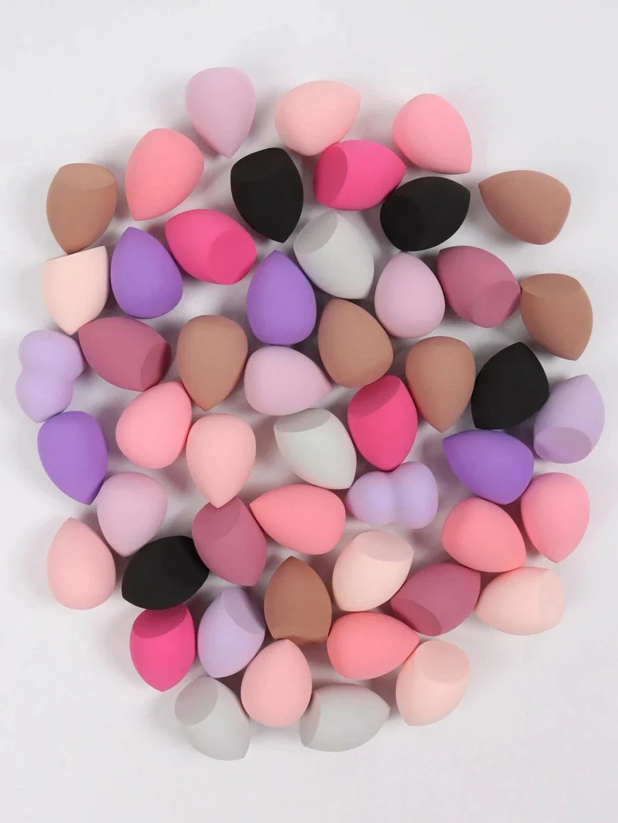 Beauty Sponge Set - Foundation Mixing Puffs 6-60 Pieces