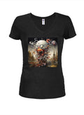 Scream a Little Dream Juniors V Neck T-Shirt