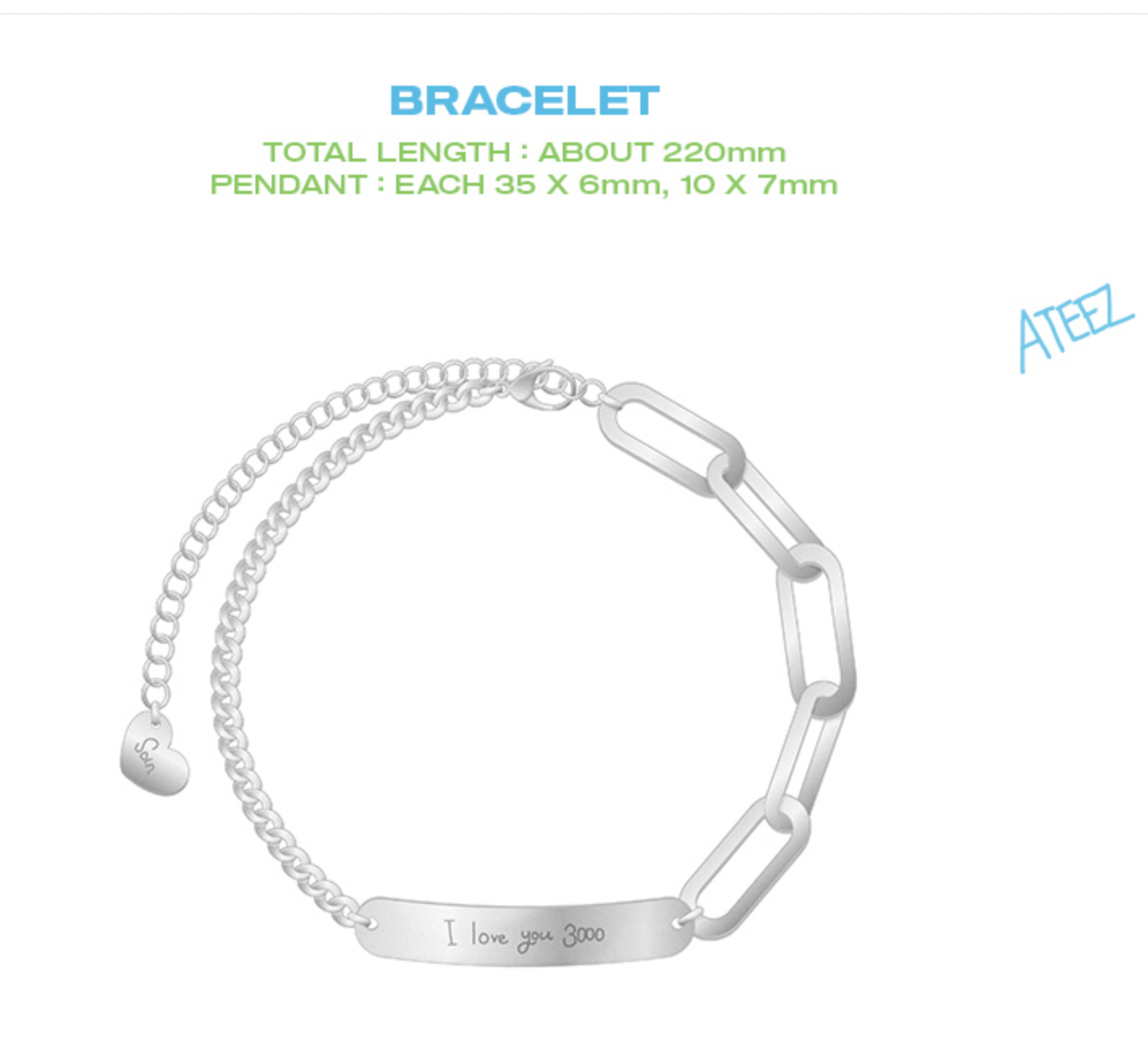 ATEEZ [Our Story] Hbd Bracelet â€“ San