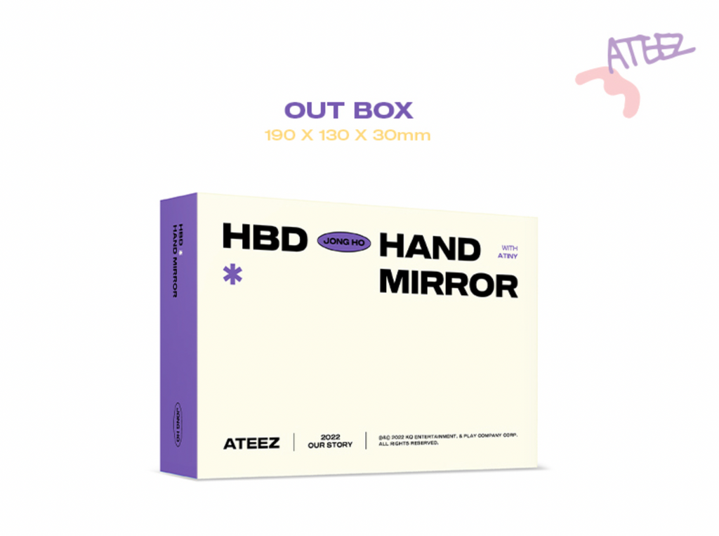 ATEEZ Jongho - Hbd [Our Story] Hand Mirror