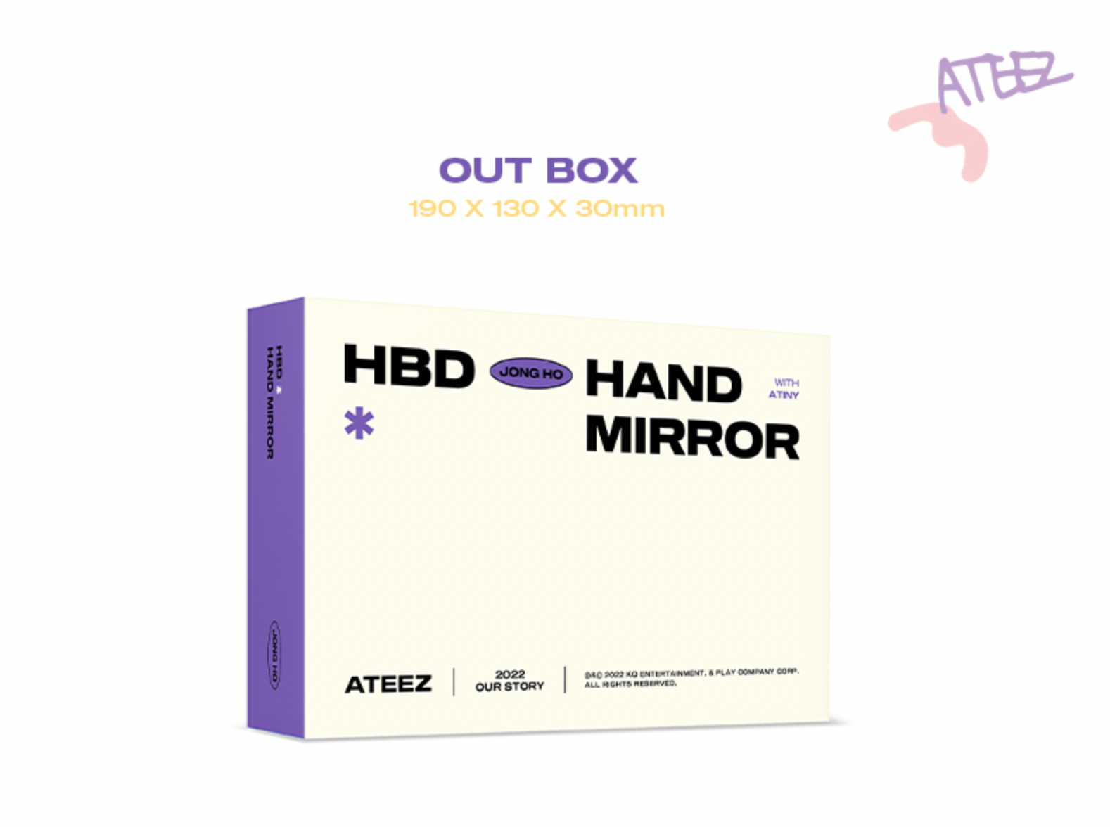ATEEZ Jongho - Hbd [Our Story] Hand Mirror