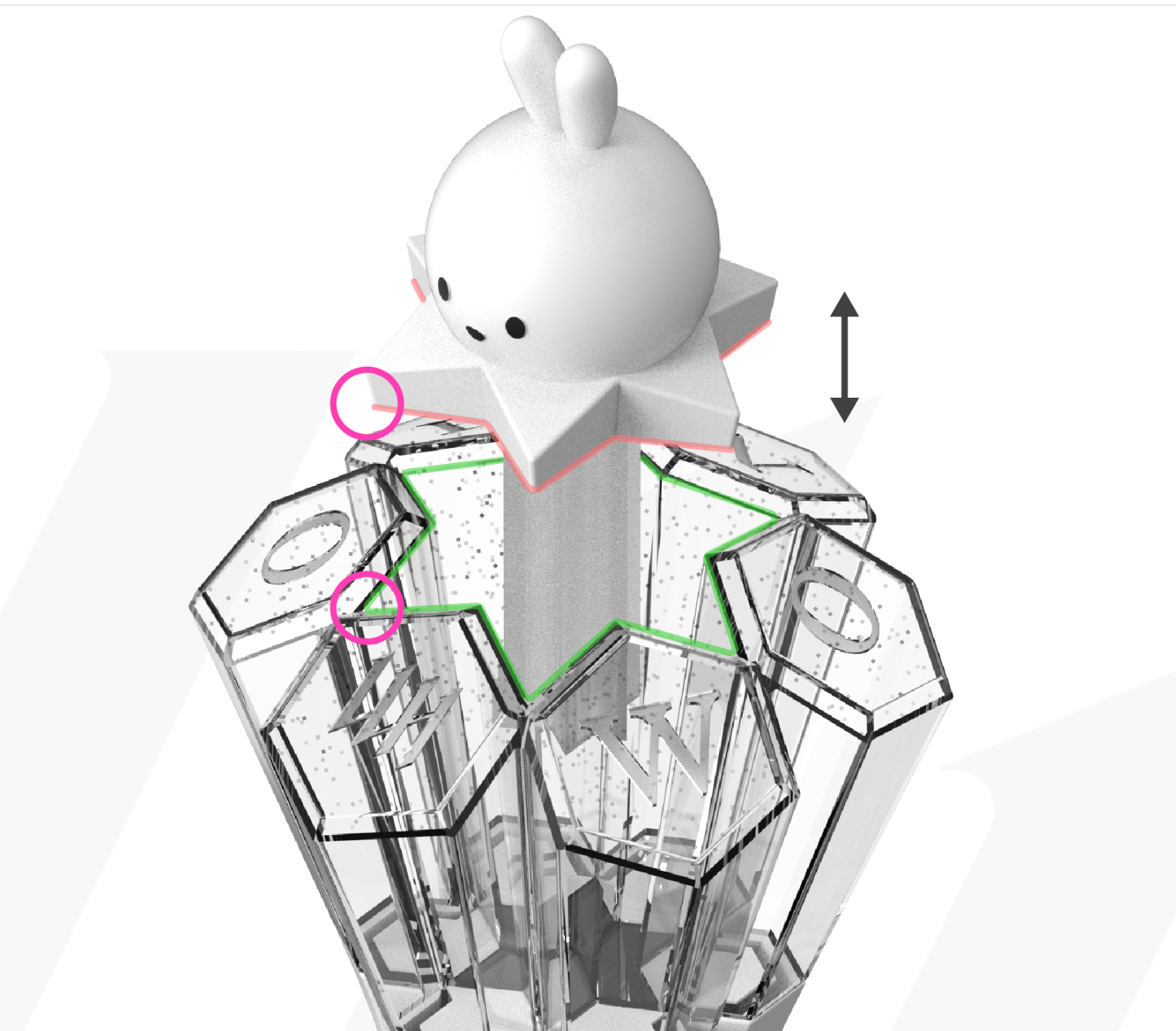Wonho Official Lightstick Accessory