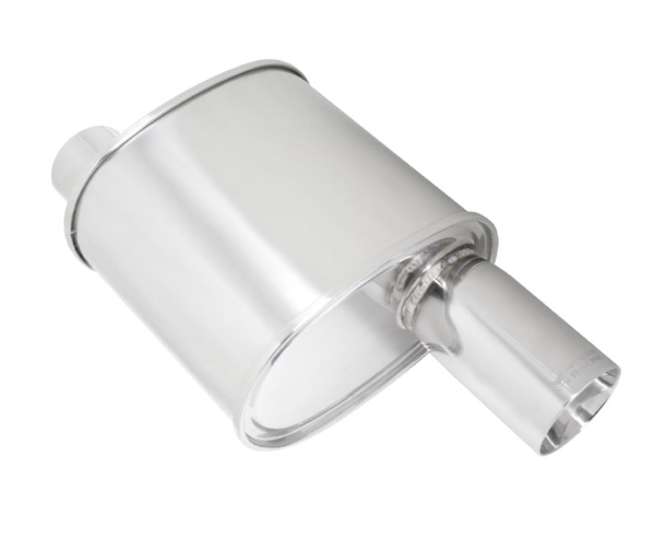 Megan Racing - Universal Exhaust F-RT Turbo Muffler 3" Pipe 3.5" Single Various Finishes MR-MU-FRT-T