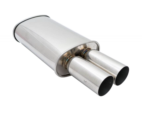 Megan Racing Muffler Universal Dual 3" Tips 2.5" Piping MR-MU-MDT