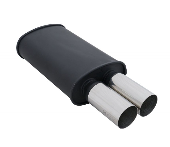 Megan Racing Muffler Universal Dual 3" Tips 2.5" Piping MR-MU-MDT