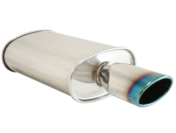 Megan Racing Universal Exhaust O ST Muffler (Single Oval Tip) - MR-MU-OST