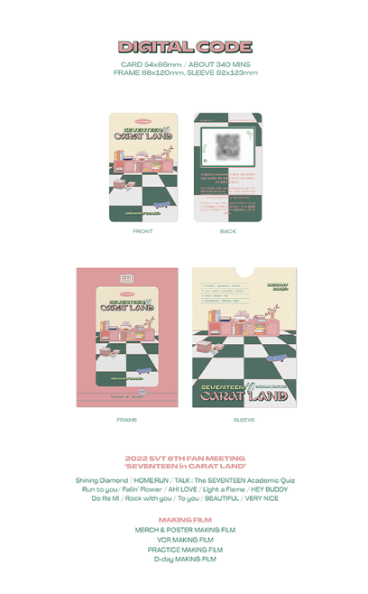 Seventeen - 2022 Seventeen In Caratland Memory Book + DVD Digital Code