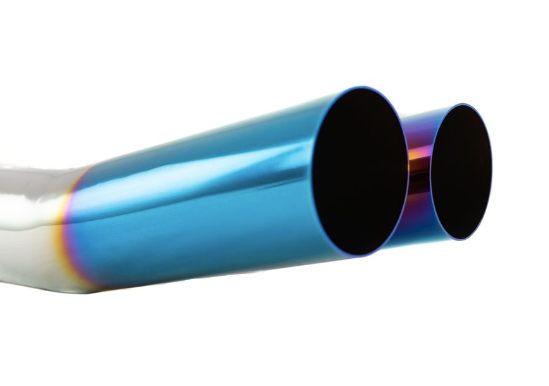 Megan Racing Universal 3" VIP Exhaust Tip Blue Burnt - 600mm Length