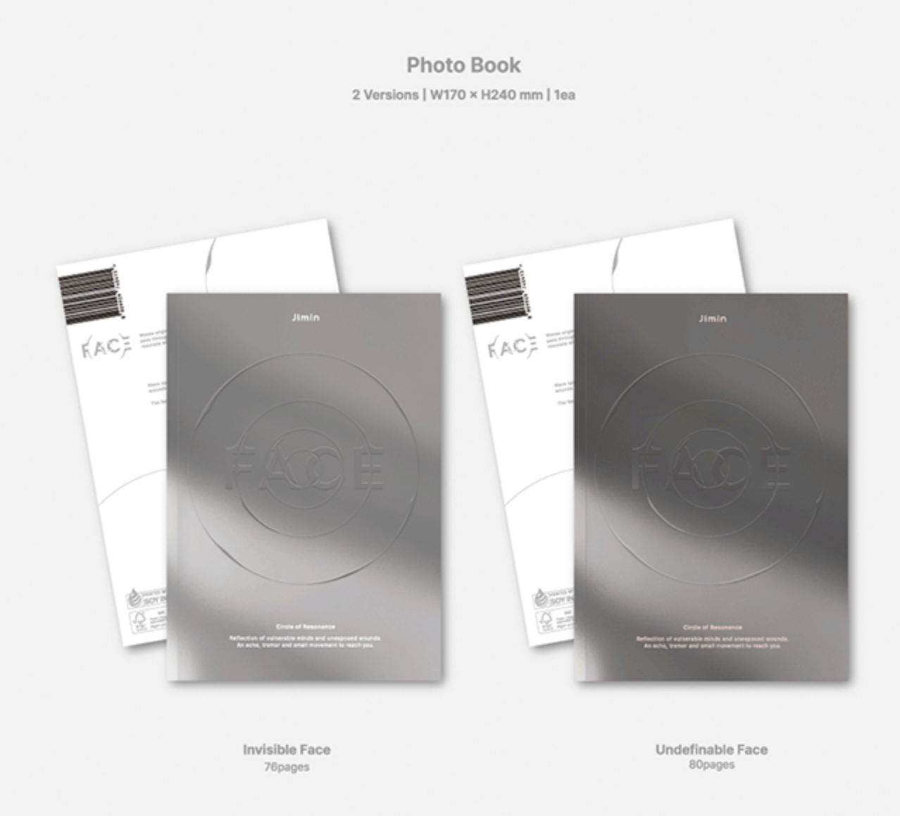 BTS Jimin First 1st Solo Album - Face