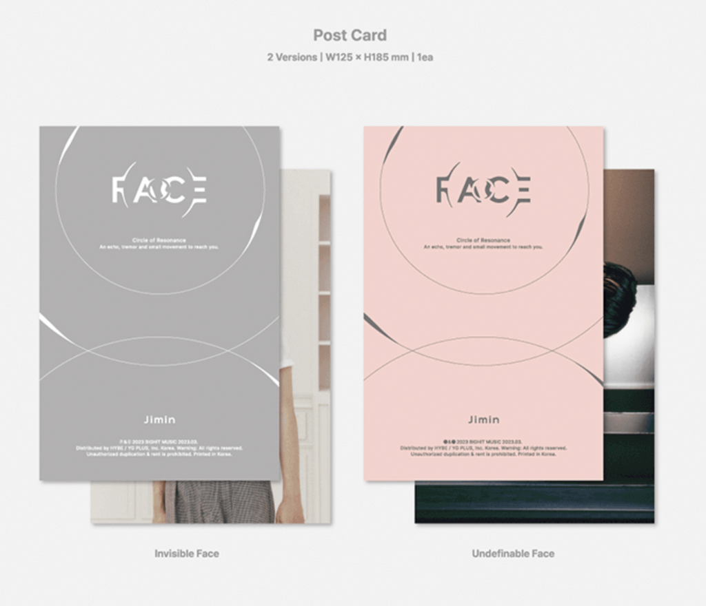 BTS Jimin First 1st Solo Album - Face