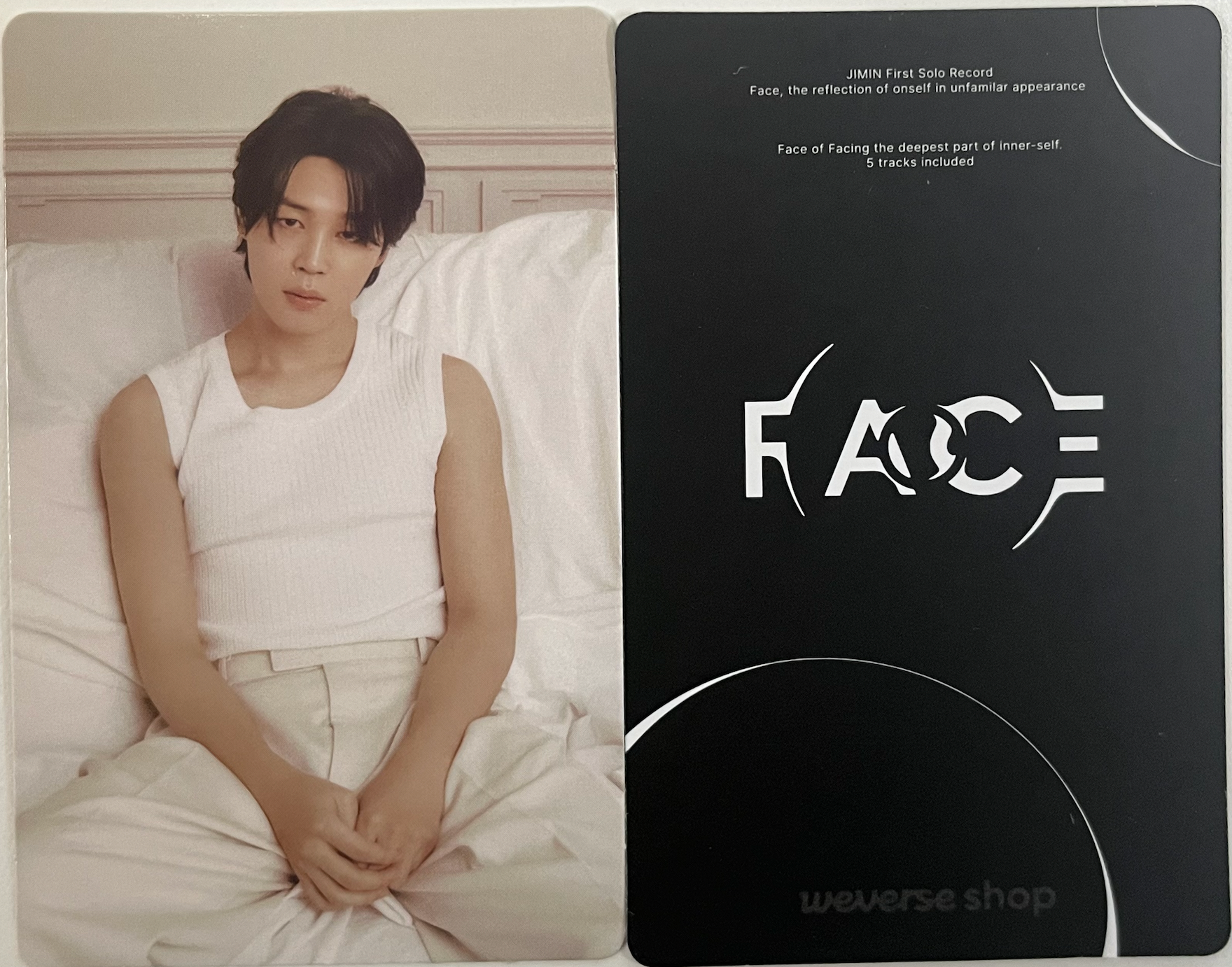 BTS Jimin - "Face" First Solo Album Official Pob Photocards