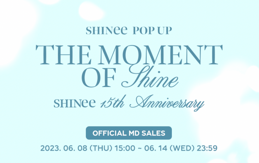 SHINee 15th Anniversary Pop Up MD - The Moment Of SHINee