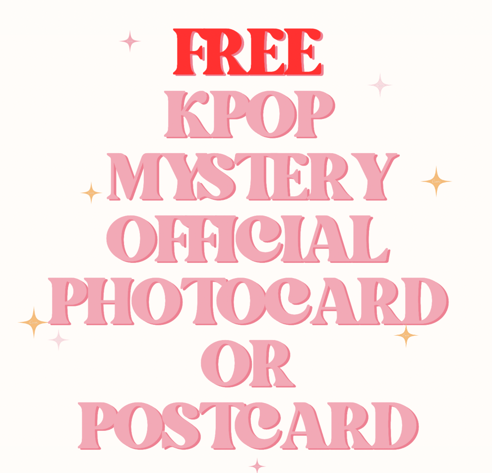 Free KPop Mystery Official Photocard/Postcard