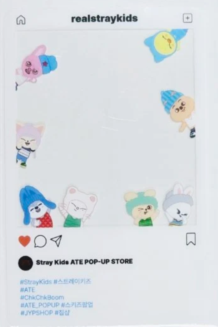 Stray Kids x Skzoo - ATE  Pop Up Event Clear Photocard
