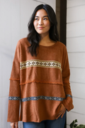 Camel Boho Sweater ( All small )