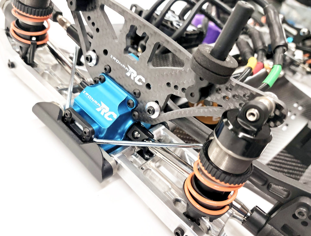 IRonManRc Hobao Vte2 Front Aluminum Lower A-Arms * BILLET CHROME *