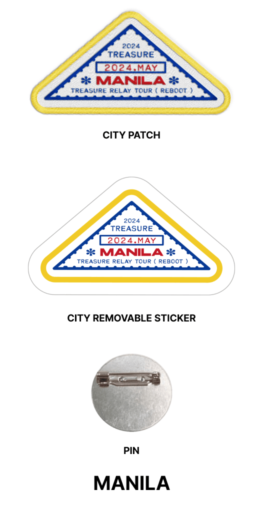 Treasure - Reboot 2024 Treasure Relay Tour Official MD Treasure Patch Set City