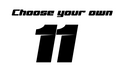 Custom Chrome Number Sticker