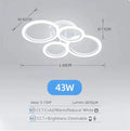 Modern LED chandelier with remote control home lighting ring ceiling light living room bedroom lighting kitchen  Lamps for room