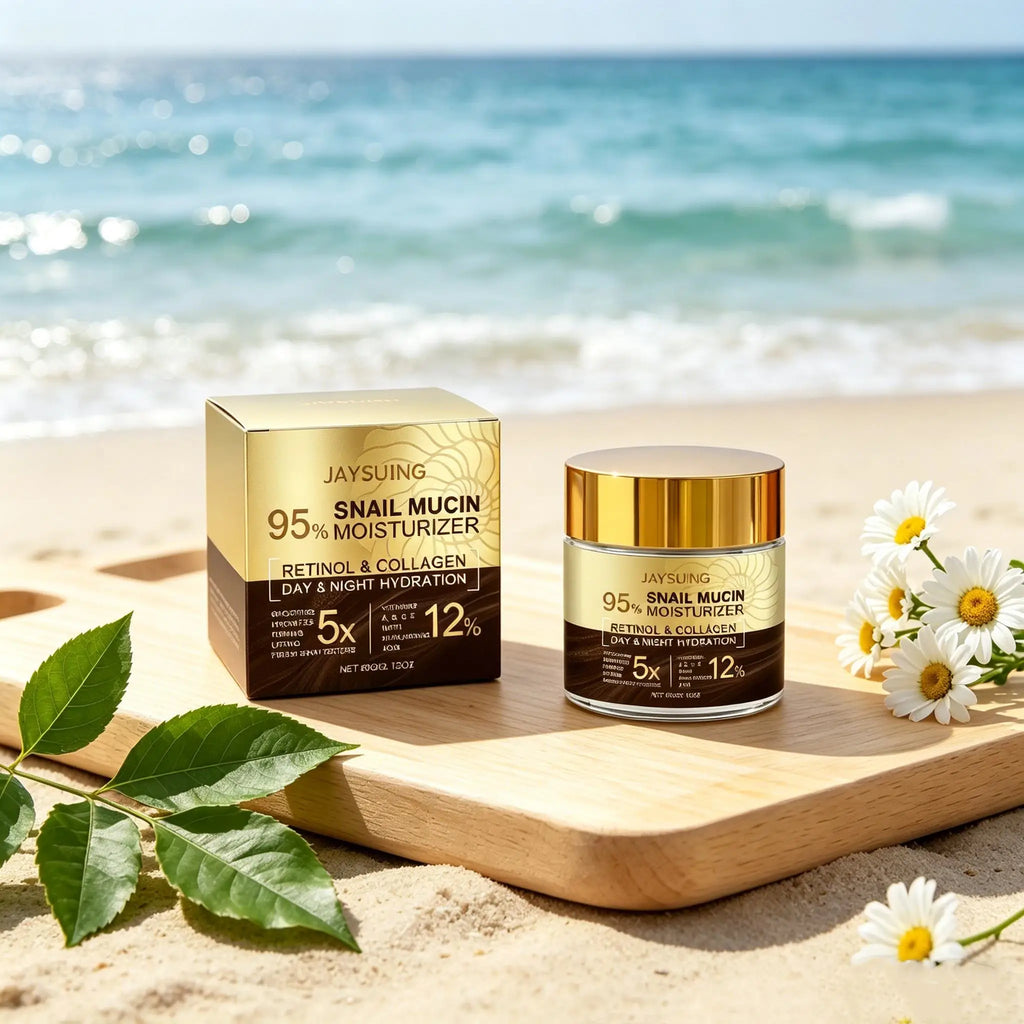 95% Snail Mucin Moisturizer Collagen Rejuvenating Anti Aging Wrinkles Firm Lift Brighten Retinol Hyaluronic Acid Day Night Cream