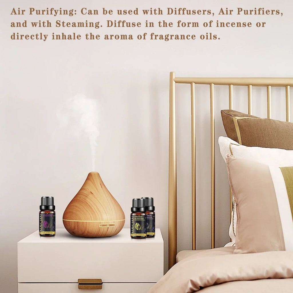 MAYJAM 10ml Aromatic Essential Oil Bubble Gum La Vie Est Belle D-Jadore White Musk Sea Breeze Baby Powder Long-lasting Scents