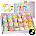 15Pack/24Pack Bath Bombs for Kids with Surprise Inside, Natural Organic Kids Bubble Bath Fizzy for Girls Boys