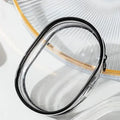 Portable Mini Transparent Charging Cable Storage Bag with Zipper Multifunctional Headphone Case Travel Accessories with Keychain