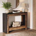 Tribesigns Rustic Wood Console Table With Storage Hallway Easy Assembly