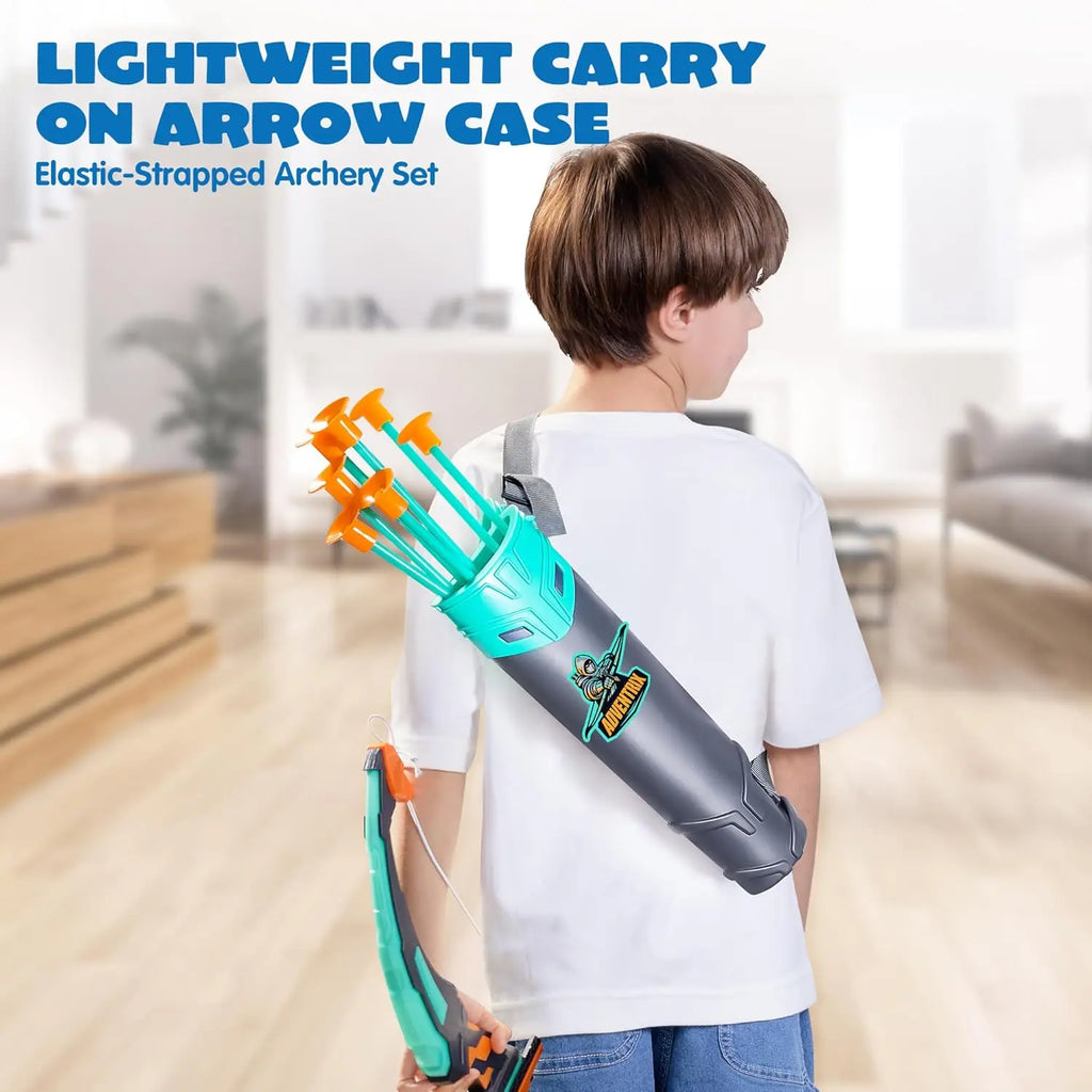 Joyfy LED Light Up Kids Bow and Arrow Set Outdoors