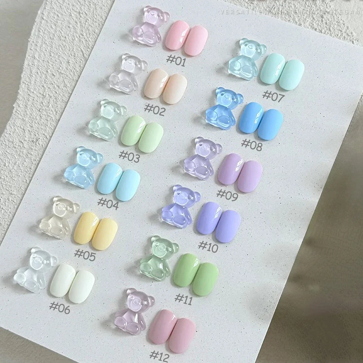 MIANEL 12ML Blue Nails Candy Party Nude Gel Nail Polish 2026 New Mint Green Dopamine Macaron Color Nail Polish Nail Art 1-12pcs