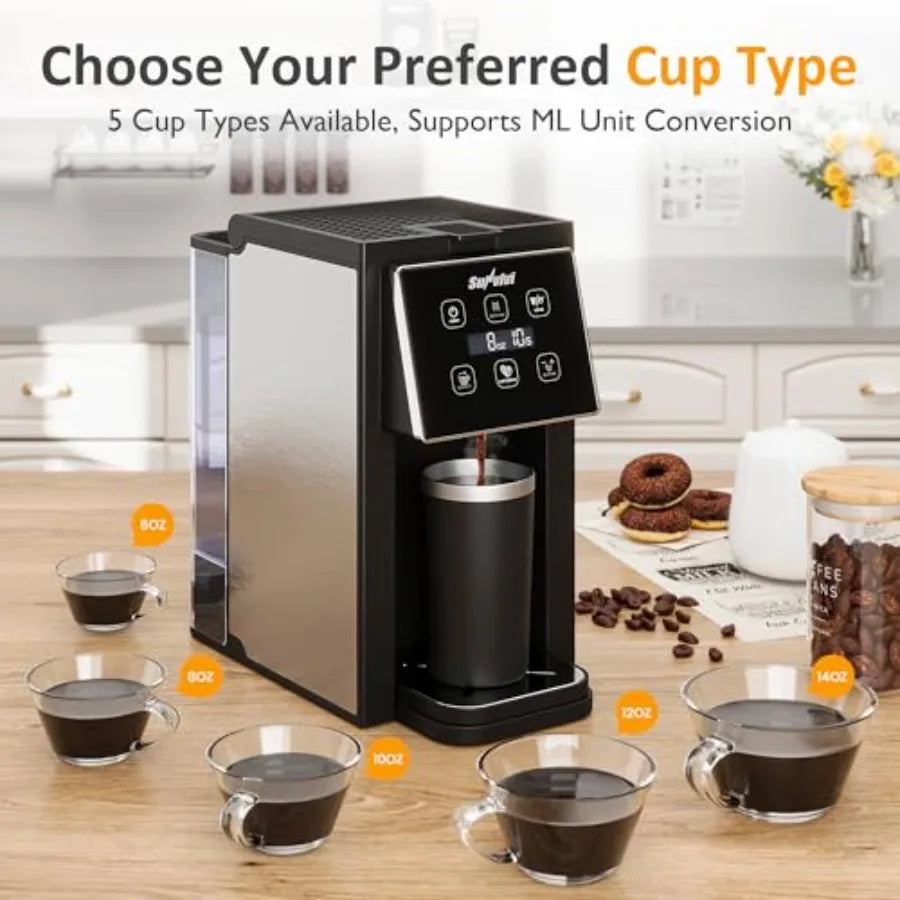 Coffee Maker With Grinder For Home Office Use 3In1